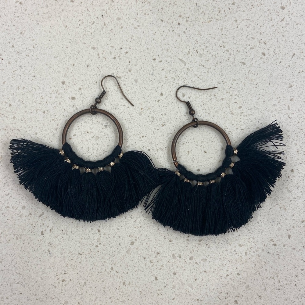 Noonday Collection Tassel Hoops